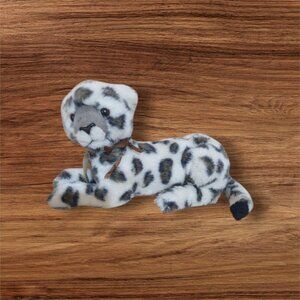 Vintage Dakin Snow Leopard cat Plush Toy 1989 Realistic Stuffed Animal 12"
